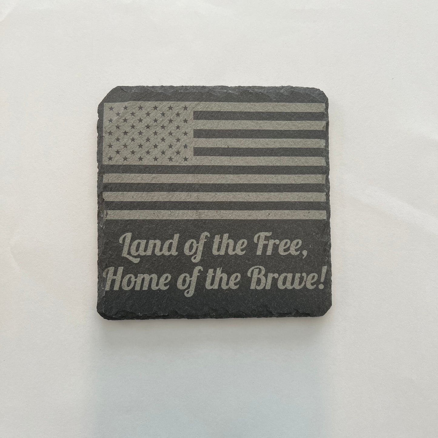 Patriotic Stone Slate Coaster