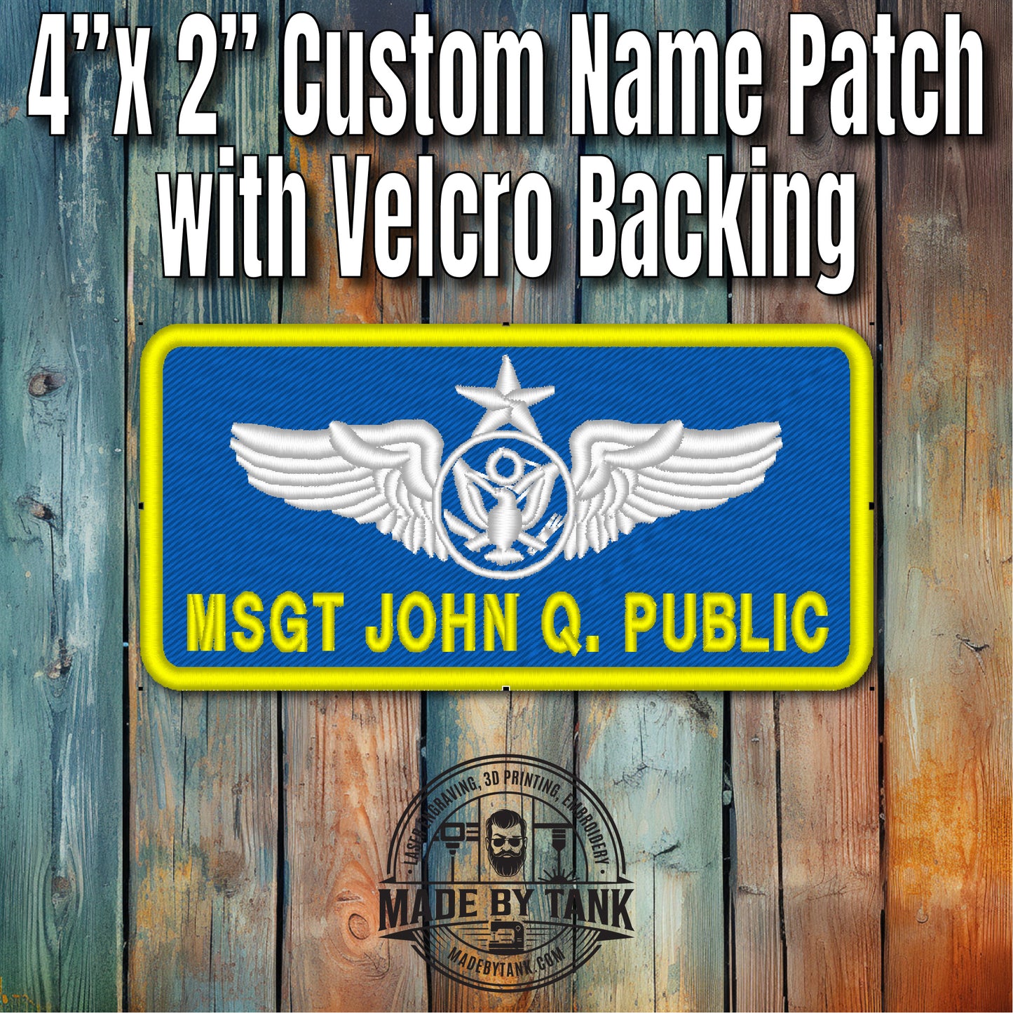Custom Military Embroidered Name Tags – Durable, Personalized Uniform Patches