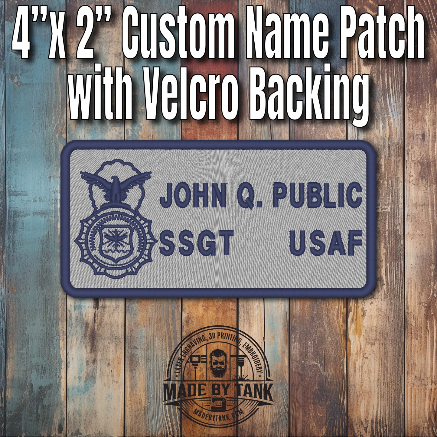 Custom Military Embroidered Name Tags – Durable, Personalized Uniform Patches