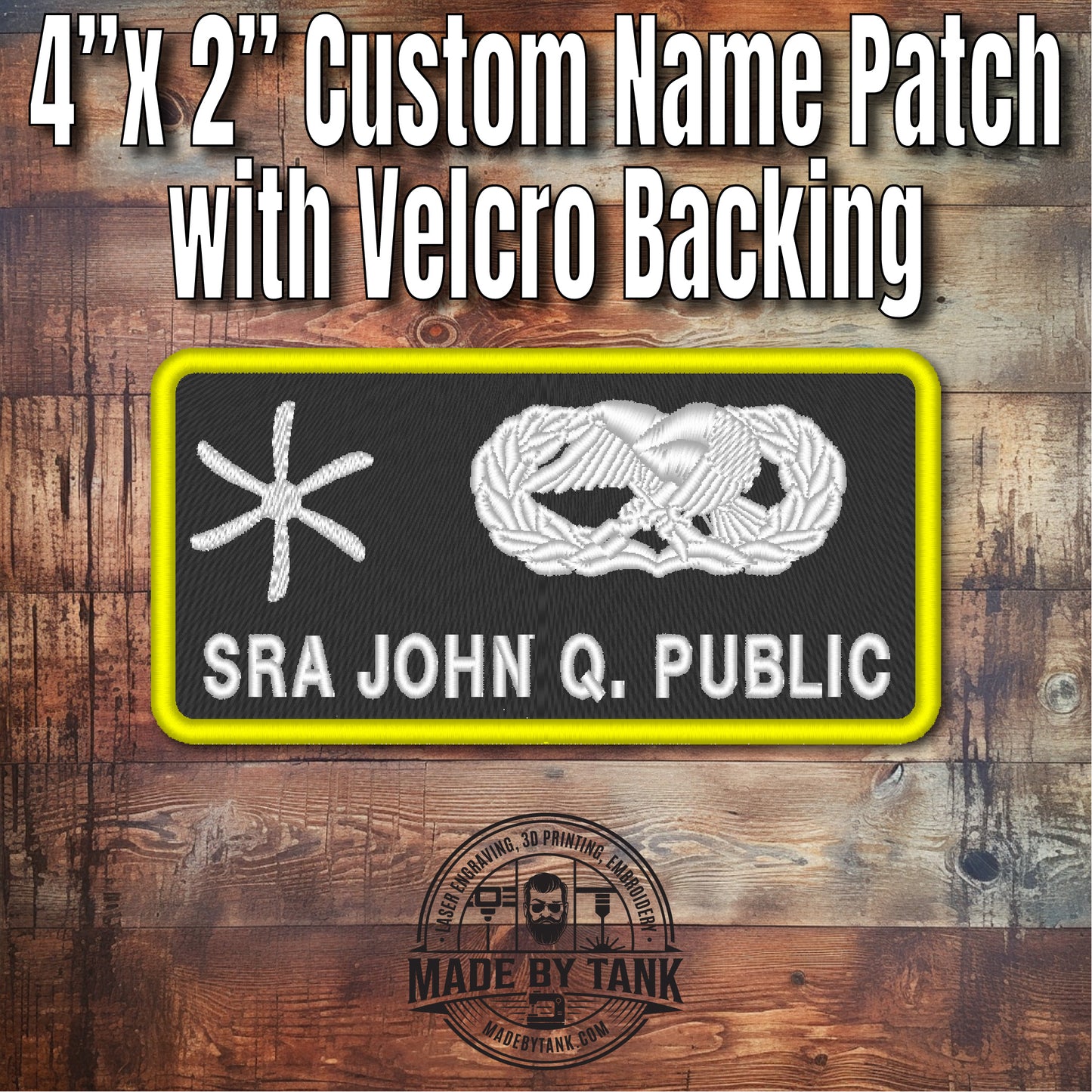 Custom Military Embroidered Name Tags – Durable, Personalized Uniform Patches