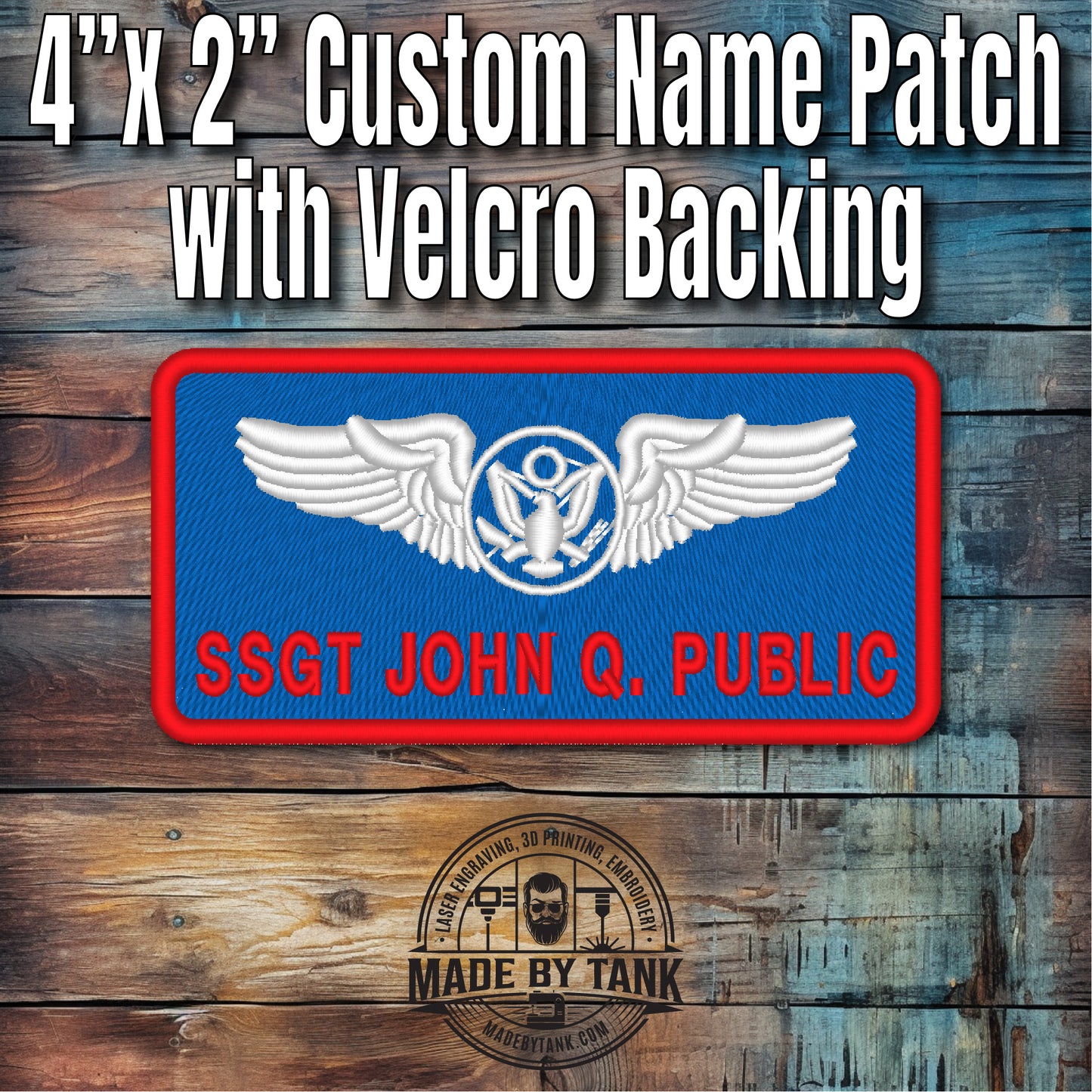 Custom Military Embroidered Name Tags – Durable, Personalized Uniform Patches