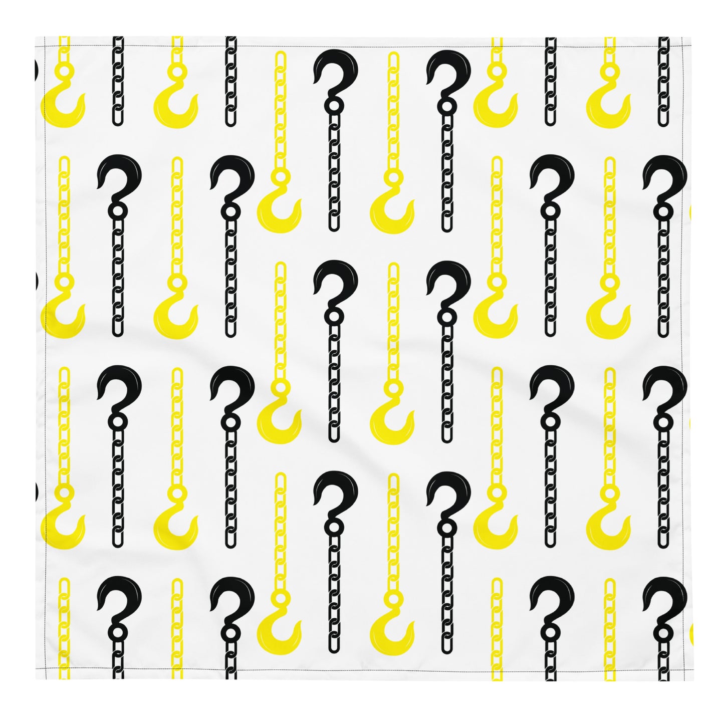 Tow Hook Pattern Bandana - All-Over Print - Thin Yellow Line Collection