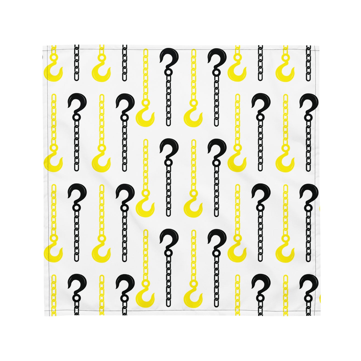 Tow Hook Pattern Bandana - All-Over Print - Thin Yellow Line Collection