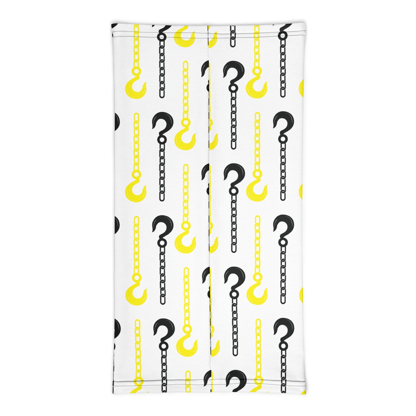 Tow Hook Pattern Neck Gaiter - Versatile Accessory - Thin Yellow Line Collection