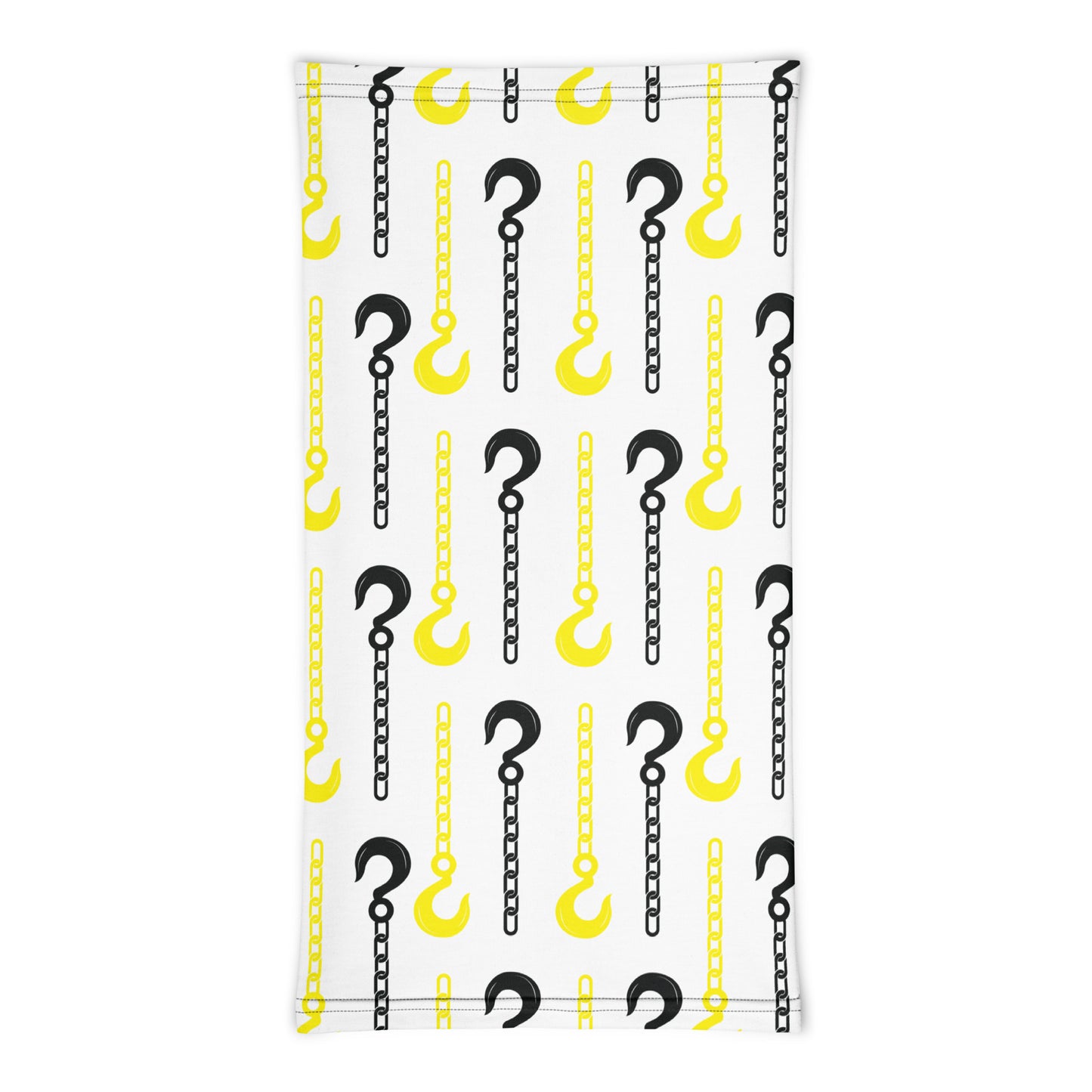 Tow Hook Pattern Neck Gaiter - Versatile Accessory - Thin Yellow Line Collection