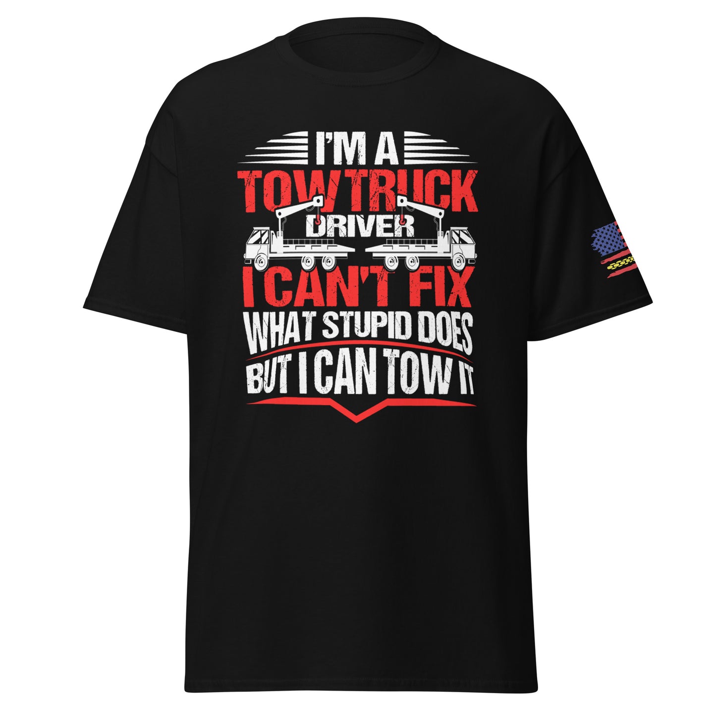 Tow Truck Driver T-Shirt - 'I Can Tow It' - Thin Yellow Line Collection