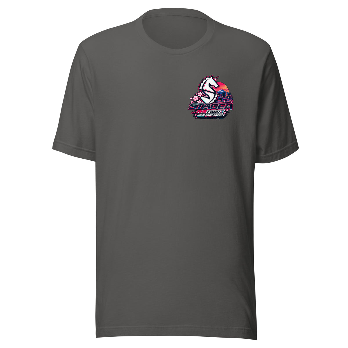 Nissan Stagea Shirt – Tokyo Night Cruise JDM Wagon Tee — front view