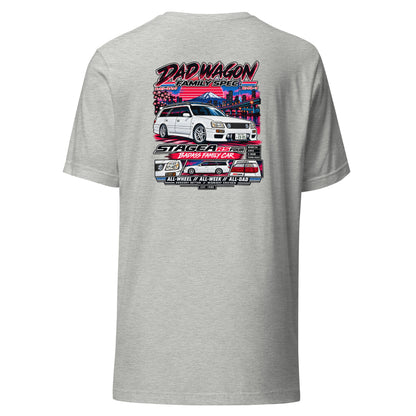 Nissan Stagea Dad Wagon Shirt – JDM RS Four Family Car Tee — back view