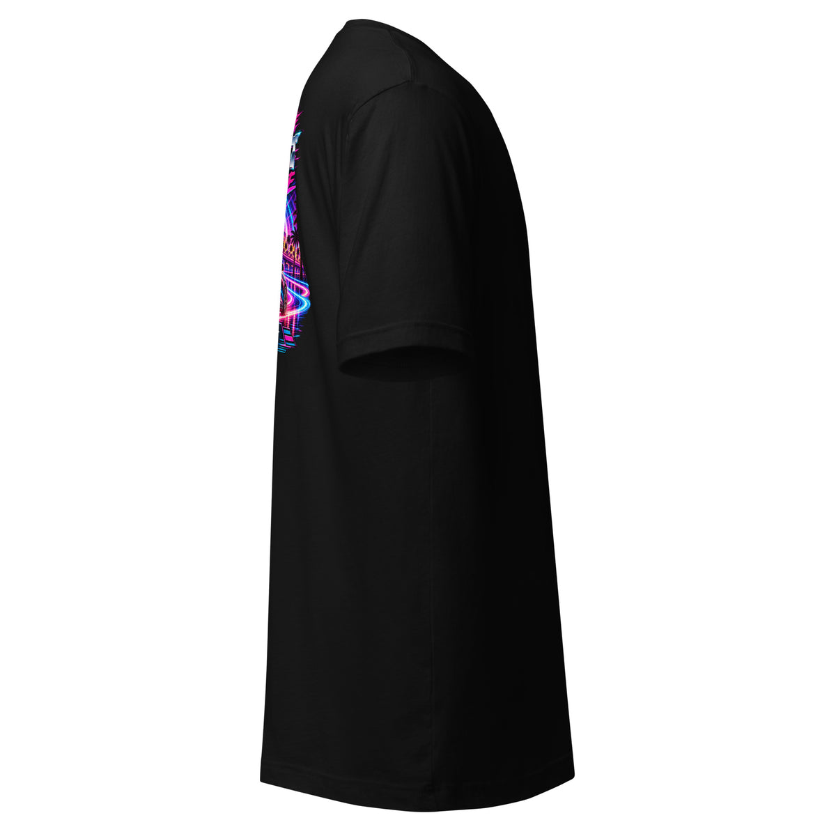Tesla Model Y L Next Timeline T-shirt in black — right view