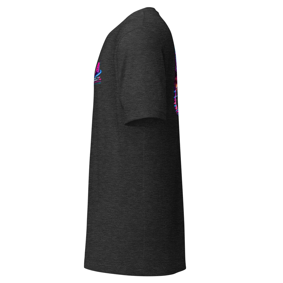 Tesla Model Y L Next Timeline T-shirt in dark grey heather — left view