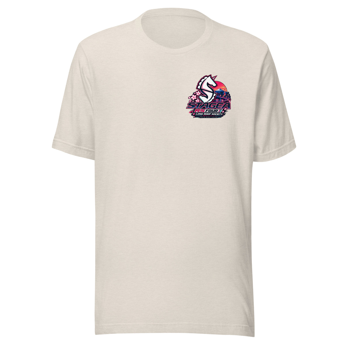 Nissan Stagea Shirt – Tokyo Night Cruise JDM Wagon Tee — front view